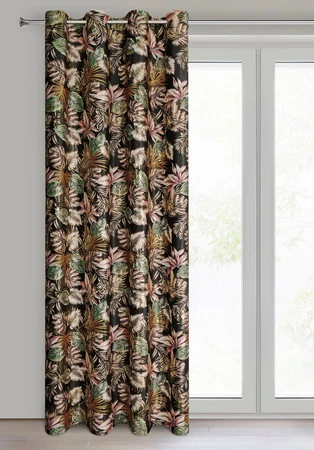 ZASŁONA GOTOWA MAROKO 140 X 250 CM CZARNY