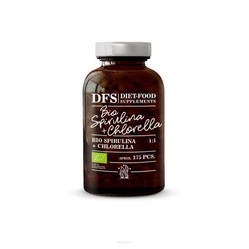 Diet Food Spirulina + chlorella Bio 375 tabl. KRÓTKA DATA 2026-06-16