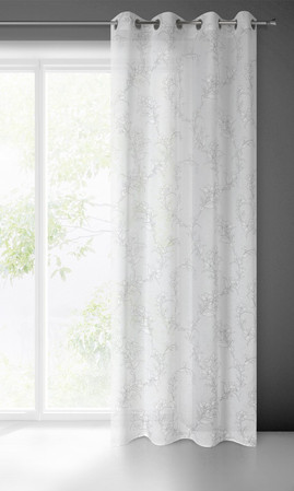 ZASŁONA GOTOWA FIORE 140 X 250 CM BIAŁY