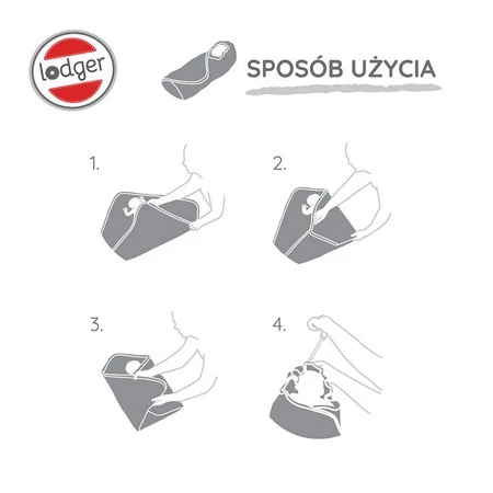 Lodger Polarowy wielofunkcyjny otulacz kocyk do fotelika samochodowego jasnobeżowy Fleece Birch