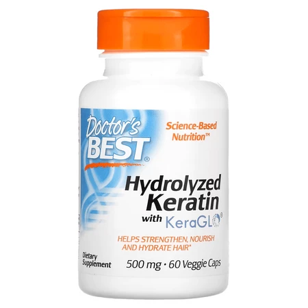 DOCTOR'S BEST Hydrolyzed Keratin 500 mg (60 kaps.)