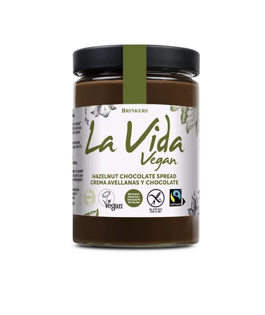 KREM CZEKOLADOWO - ORZECHOWY BEZGLUTENOWY FAIR TRADE BIO 600 g - LA VIDA
