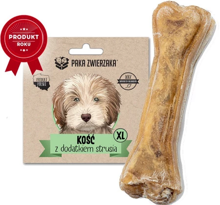 PAKA ZWIERZAKA Kość z dodatkiem Strusia XL 17cm