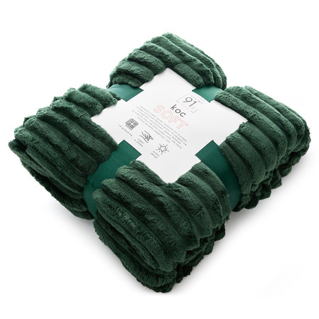 KOC D91 SOFT 170 X 210 CM CIEMNOZIELONY