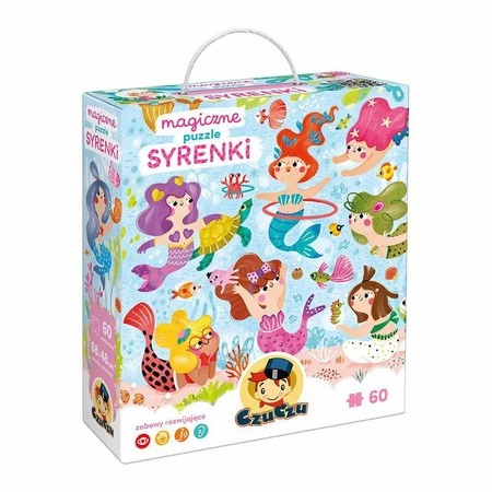 CzuCzu Magiczne puzzle Syrenki 60el