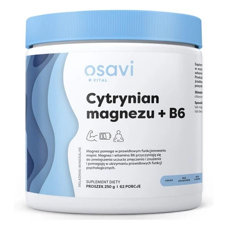 OSAVI Cytrynian magnezu + B6 (250 g)