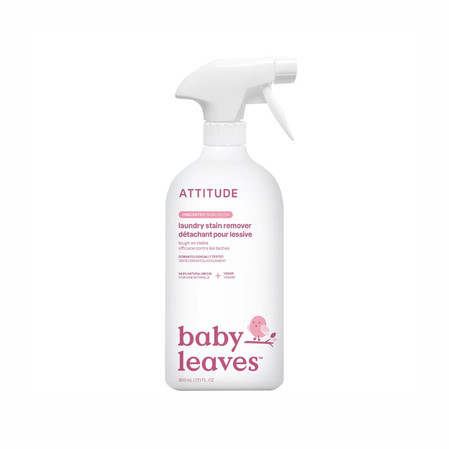 Attitude BABY LEAVES™, Odplamiacz do ubranek dziecięcych w spray'u, bezzapachowy, 800 ml