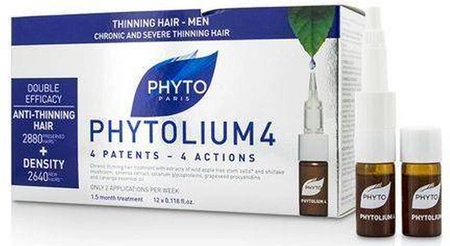 Phyto - Phytolium 4 ampułki przeciw wypadaniu włosów - 12 x 3