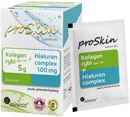 Kolagen rybi 5 g + Hialuron 100mg Complex  x 30 sasz.