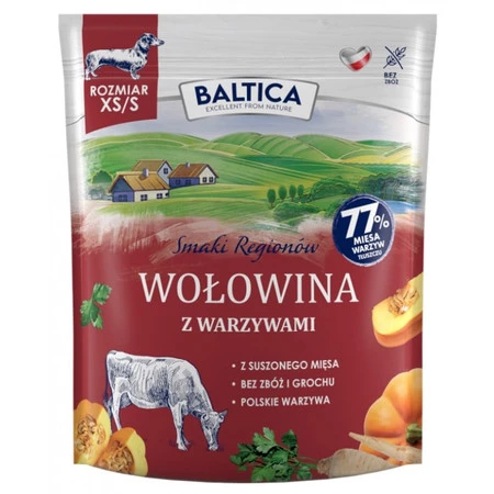 Baltica Półmiękkie monoproteinowe przysmaki dla psa z wołowiny 30g