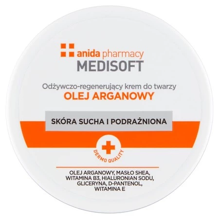 Medisoft odżywczo-regenerujący krem do twarzy olej arganowy 100ml