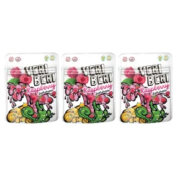 Zestaw 3x Veri Beri Bezglutenowe żelki malina 50 g