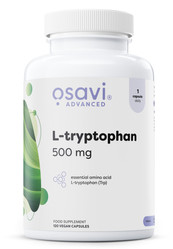 Osavi L-tryptophan 500mg Aminokwas wsparcie rytmu snu 120 kaps. vege