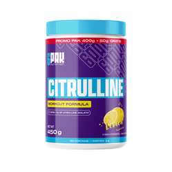 6PAK Citrulline L-Cytrulina Jabłczan Przedtreningówka 450 g smak Lemon