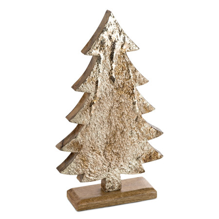 FIGURKA ŚWIATECZNA D7 16 X 5 X 28 CM BRĄZOWY