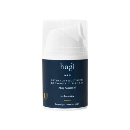 Hagi Men - Naturalny multikrem do twarzy, ciała i rąk Ahoj Kapitanie 50ml