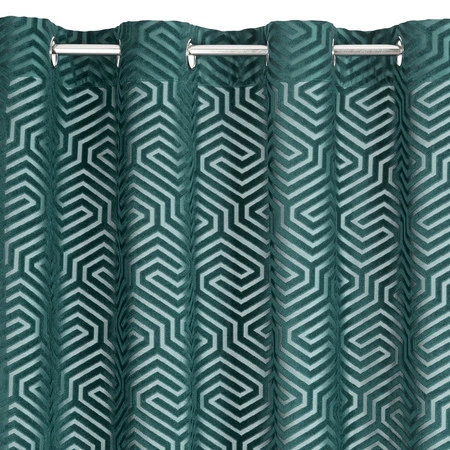 ZASŁONA GOTOWA INGA NA TAŚMIE 140 X 250 CM TURKUSOWY