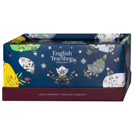 English Tea Shop Zestaw ekologicznych herbat Wellbeing Holiday Favourites 40 saszetek w 5 smakach