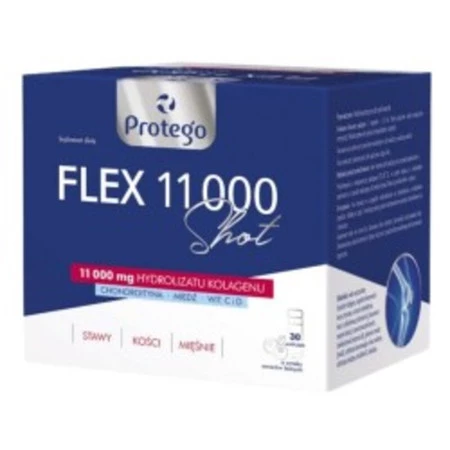 Protego Flex 11000 Shot hyrolizat kolagenu 30 ampułek smak owoce leśne