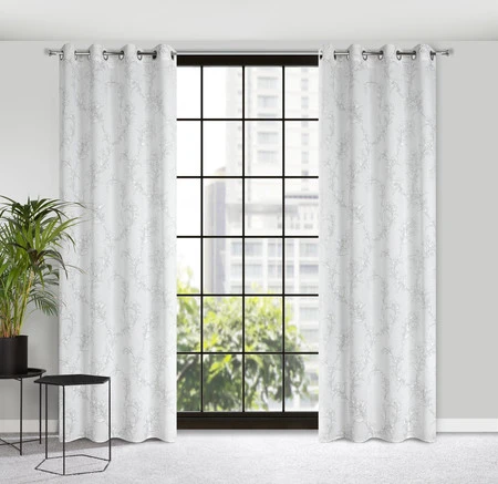 ZASŁONA GOTOWA FIORE 140 X 250 CM BIAŁY