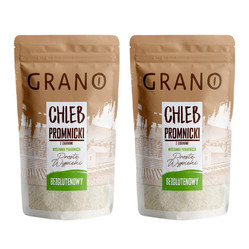 Zestaw: 2x Grano Mieszanka piekarnicza bezglutenowa Chleb promnicki z ziarnami 500 g