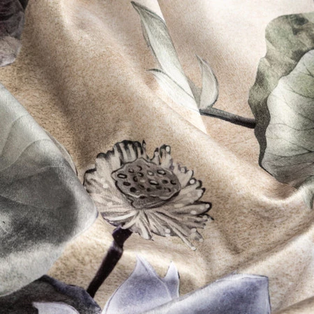 ZASŁONA GOTOWA LOTOS NA TAŚMIE 140 X 270 CM BEŻOWY