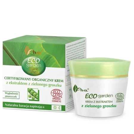 Eco Garden certyfikowany organiczny krem z ekstraktem z zielonego groszku 50+ 50ml