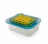 JJ - Zestaw 4 szklanych pojemników Nest™ Glass, mu