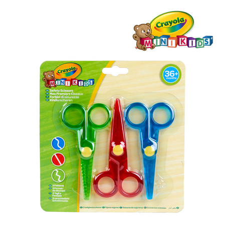 Nożyczki x3 wzorki Mini Kids 8119 Crayola