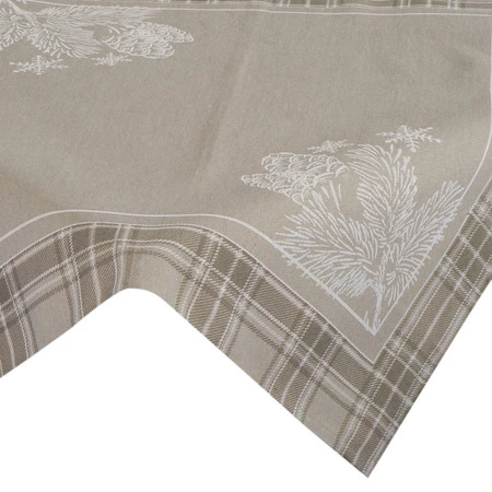 Obrus gobelinowy rozm.: 140 x 200 cm, kolor: ciemnobeżowy