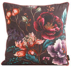 POSZEWKA VELVET 129 45 X 45 CM BORDOWY