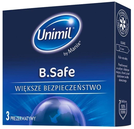 B.Safe lateksowe prezerwatywy 3szt
