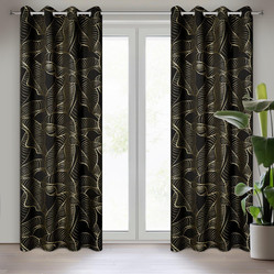 ZASŁONA GOTOWA KIARA 140 X 250 CM CZARNY