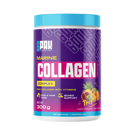 6PAK MARINE COLLAGEN COMPLEX 300g smak owoce tropikalne