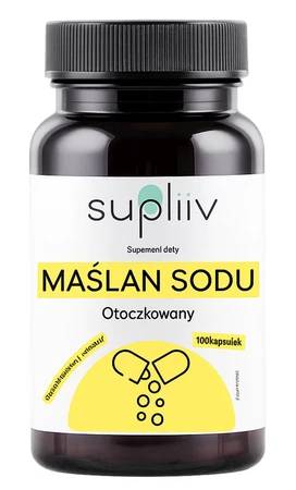 SUPLIIV Maślan sodu 425 mg wsparcie dla jelit i mikrobiomu 100 kaps.