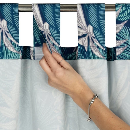 Zasłona gotowa Garden 9 na Szelkach 155 x 240 cm, Turkusowy