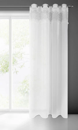 FIRANA GOTOWA DAPHNE 140 X 250 CM BIAŁY