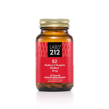Labs212 B2 Riboflavin 5'-Phosphate + Riboflavin 60 kaps.