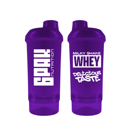 6PAK SHAKER MILKY SHAKE WHEY PURPLE 500+150ml