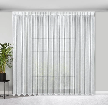 FIRANA GOTOWA KELLY NA TAŚMIE 300 X 250 CM BIAŁY