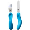 Nana's Manners, ETAP 3, Sztućce do samodzielnego jedzenia, widelec i nóż, morski niebieski, 3-9 lat