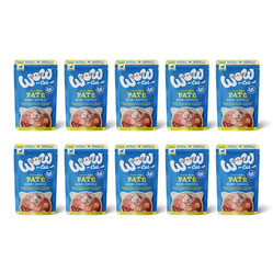 Zestaw 10x WOW CAT Junior Huhn Garnelen - kurczak z krewetkami dla kociąt (125g)