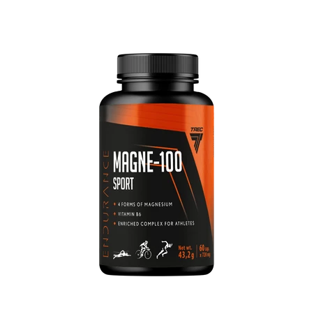 Trec Endurance MAGNE-100 SPORT magnez sport 60 kaps.