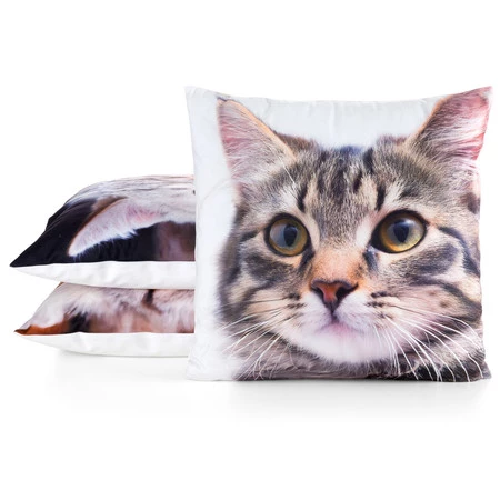 POSZEWKA ANIMAL 71 45 X 45 CM BIAŁY