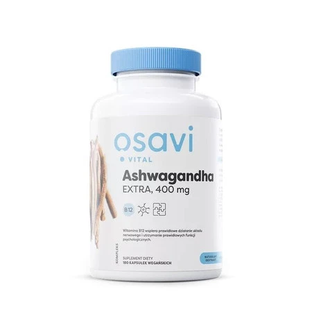 OSAVI Ashwagandha Ekstra, 400 mg 180 kaps.