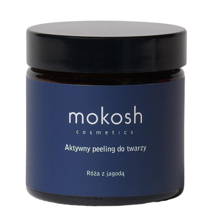 Mokosh  - Aktywny peeling do twarzy. Róża z jagodą - 60 ml