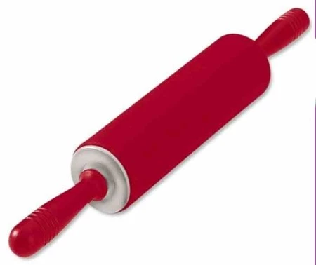 KAISER - Wałek silikonowy do ciasta 25cm., czerwon