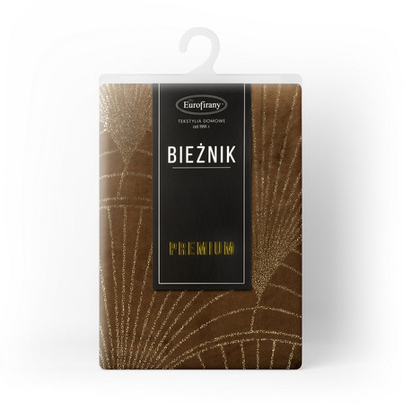 OBRUS BLINK 14 35 X 140 CM BRĄZOWY