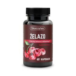 Skoczylas Żelazo 3 formy z witaminą C 60 kaps.