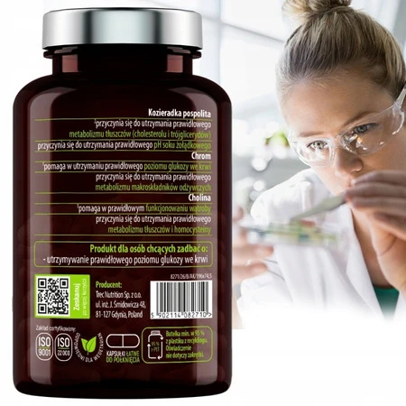 ESSENSEY KOZIERADKA EKSTRAKT+ Cholina + Chrom wsparcie metabolizmu i poziomu glukozy 90 kaps.